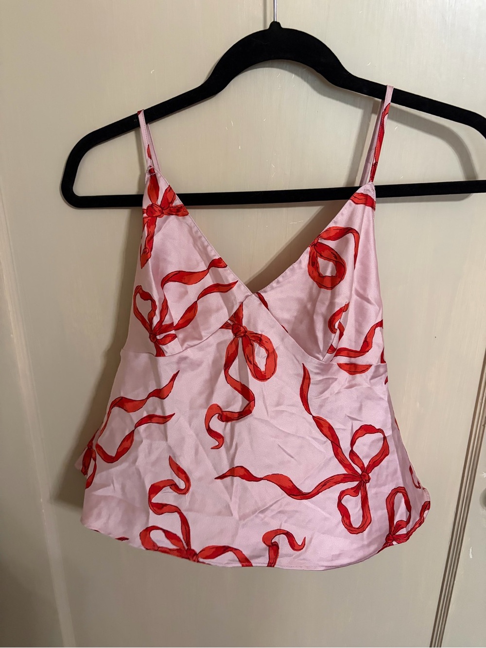 Victoria's Secret Pink Red Bow Print set